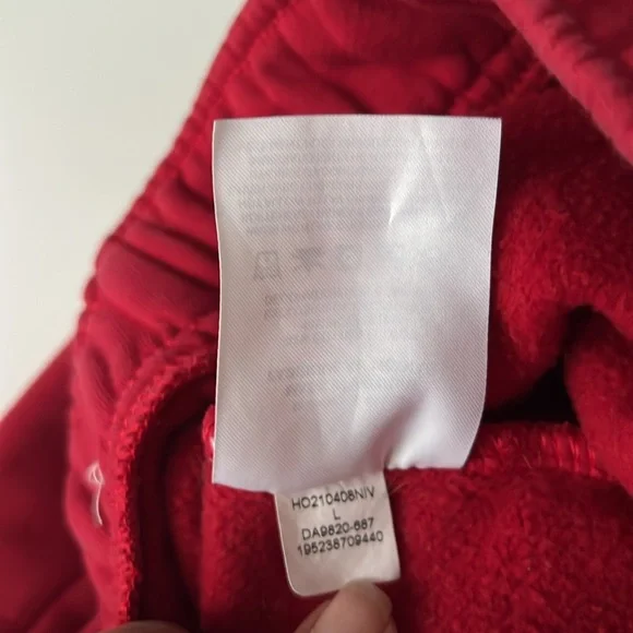 Jordan Men’s Red Joggers Deep Side Pockets Athletic - L - Picture 5 of 9